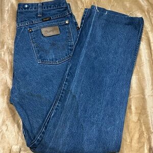80s Wrangler Men's Blue Jeans